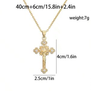 Jesus Cross Pendant Necklace - MAITM DROP139