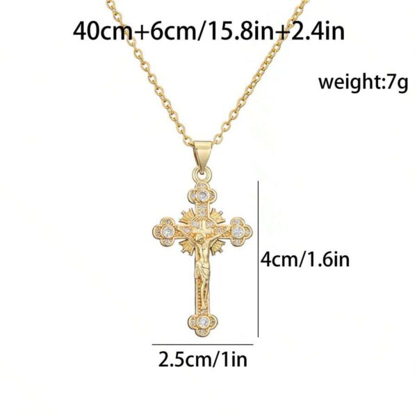 Jesus Cross Pendant Necklace - MAITM DROP139