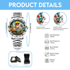 Jimmy Buffett Alloy Luxury Quartz Watch - TANTN 14959