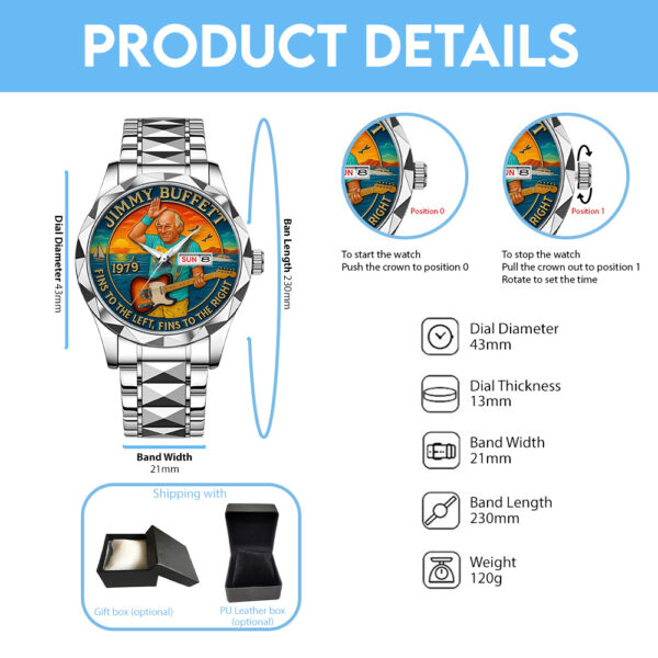 Jimmy Buffett Alloy Luxury Quartz Watch - TANTN 14963