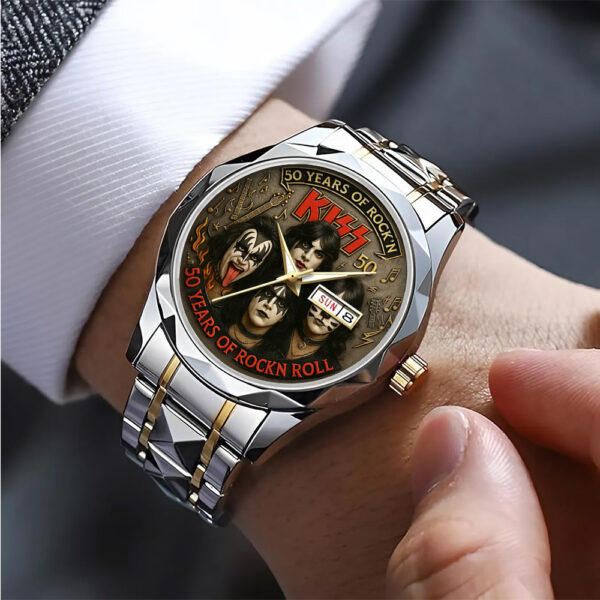 Kiss Band Alloy Luxury Quartz Watch - TANTN 14941
