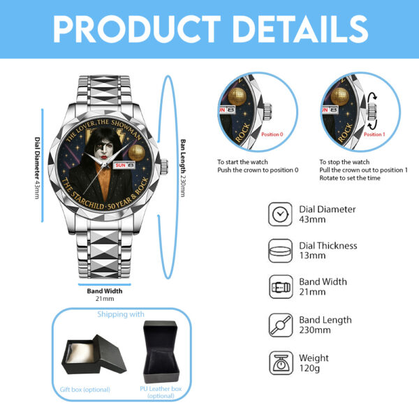 Kiss Band x The Starchild Alloy Luxury Quartz Watch - TANTN 14944