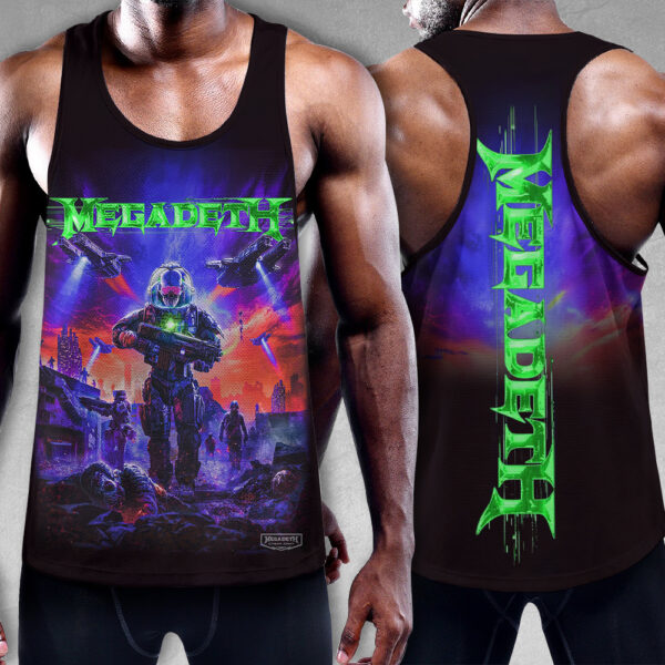 Megadeth Band Y-Back Muscle Tank Top - TMTHU 092