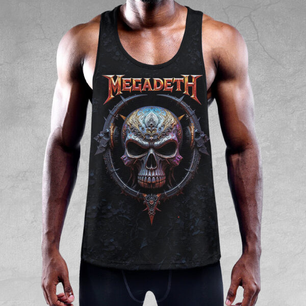 Megadeth Band Y-Back Muscle Tank Top - TMTHU 379