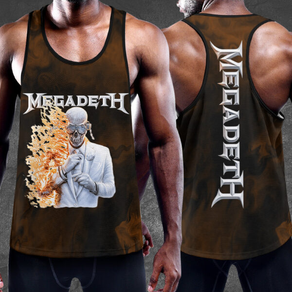 Megadeth Band Y-Back Muscle Tank Top - TMTHU 397