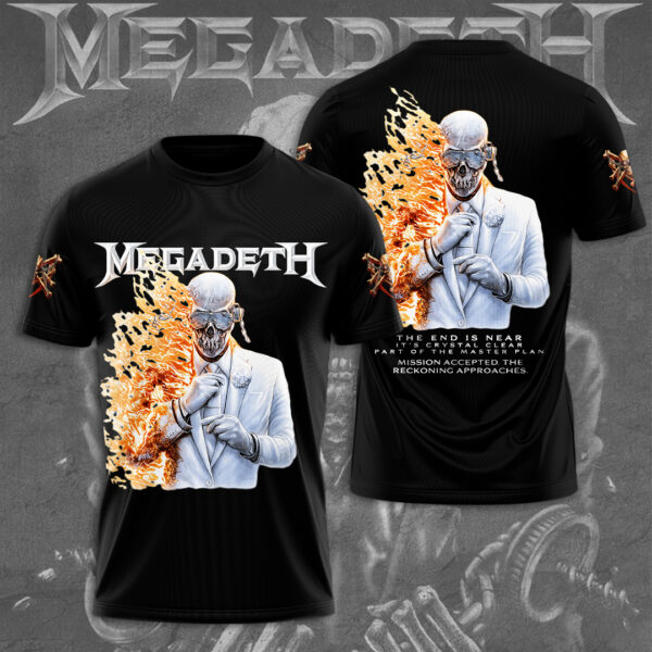 Megadeth Band 3D Apparel - TMTHU 091