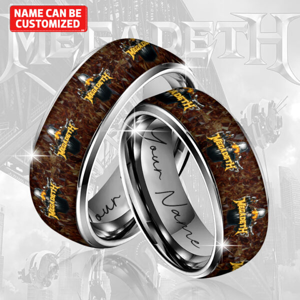 Personalized Megadeth Band Custom Alloy Ring - TMTHU 093
