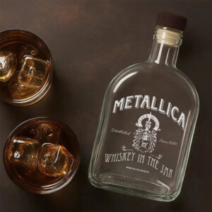 Personalized MET Band 25oz Empty Whiskey Bottle - TANTN 15010