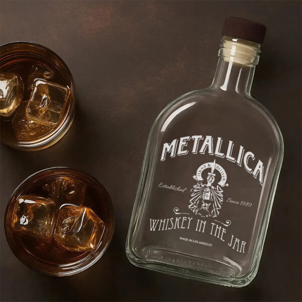 Personalized MET Band 25oz Empty Whiskey Bottle - TANTN 15010