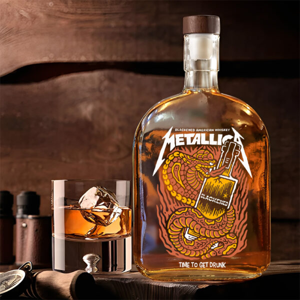 MET Band 25oz Empty Whiskey Bottle - TANTN 15011