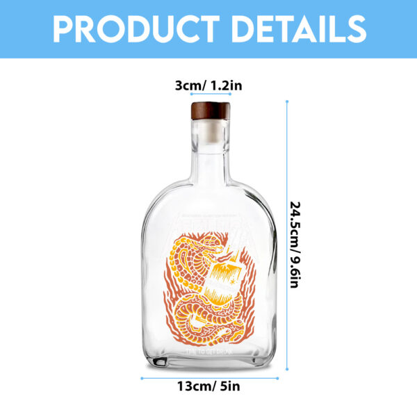 MET Band 25oz Empty Whiskey Bottle - TANTN 15011