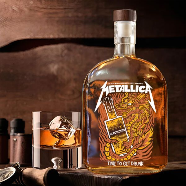 MET Band 25oz Empty Whiskey Bottle - TANTN 15012