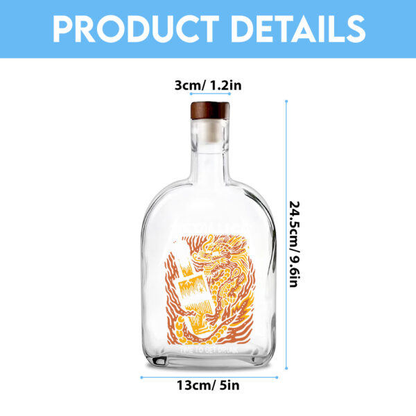 MET Band 25oz Empty Whiskey Bottle - TANTN 15012