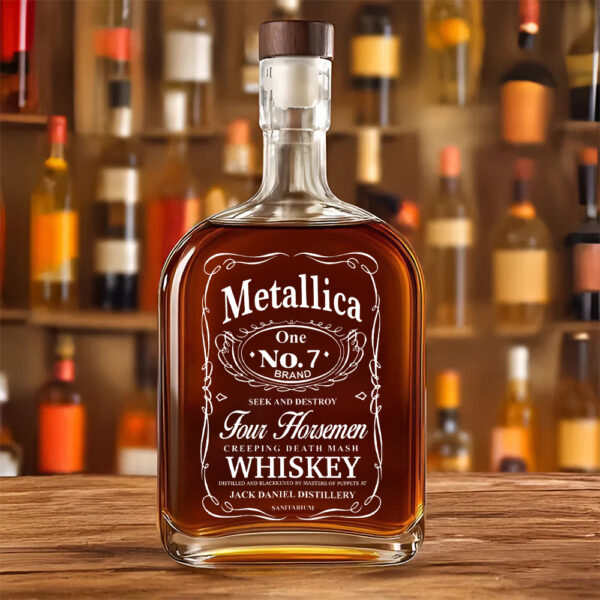 MET Band 25oz Empty Whiskey Bottle - TANTN 15019