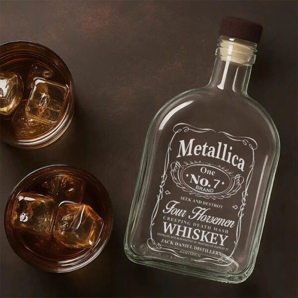 MET Band 25oz Empty Whiskey Bottle - TANTN 15019