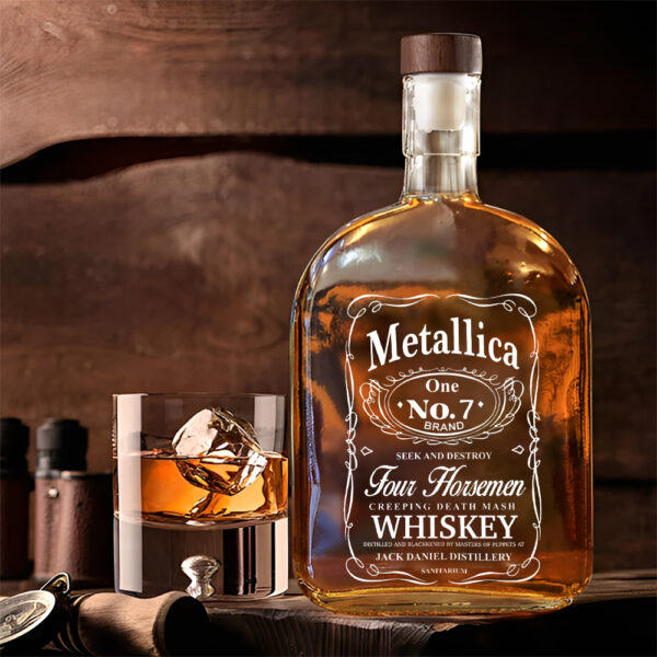MET Band 25oz Empty Whiskey Bottle - TANTN 15019