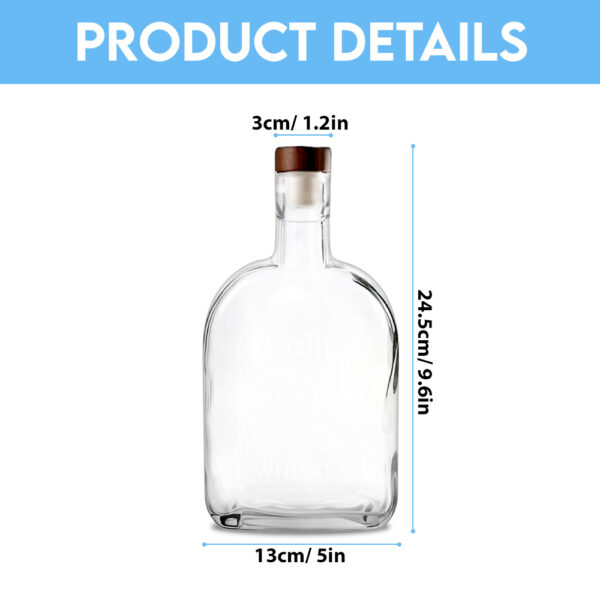 MET Band 25oz Empty Whiskey Bottle - TANTN 15019