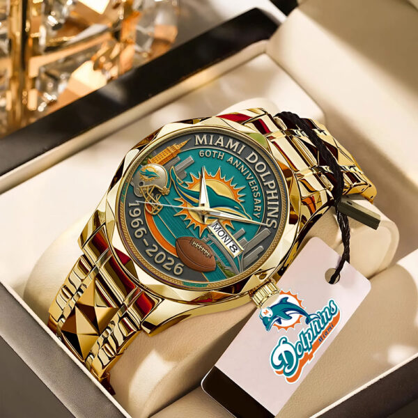 Miami Dolphins Alloy Luxury Quartz Watch - MAITM 12528