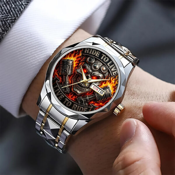 Motorcycle Alloy Luxury Quartz Watch - TANTN 15249