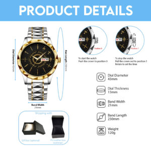 The Lord Of The Rings Alloy Luxury Quartz Watch - NGHIAVT 3349