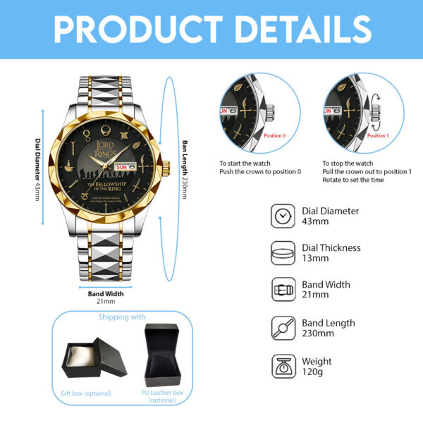 The Lord Of The Rings Alloy Luxury Quartz Watch - NGHIAVT 3350