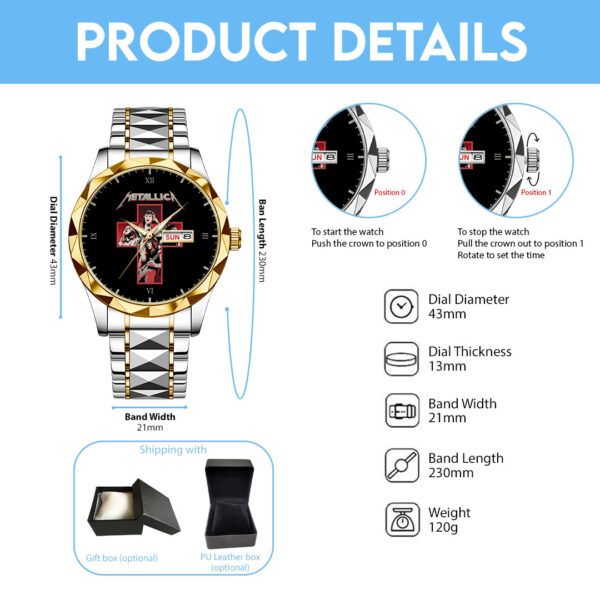 MET Band Alloy Luxury Quartz Watch - NGHIAVT 3377