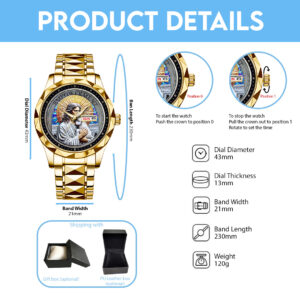 God Is Good Alloy Luxury Quartz Watch - NGHIAVT 3495