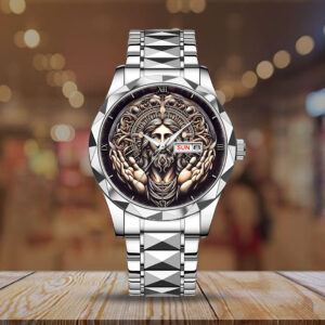 God Is Good Alloy Luxury Quartz Watch - NGHIAVT 3502