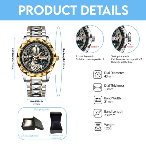 God Is Good Alloy Luxury Quartz Watch - NGHIAVT 3503