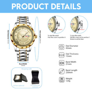 Judas Priest Alloy Luxury Quartz Watch - NGHIAVT 3536