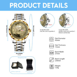 Judas Priest Alloy Luxury Quartz Watch - NGHIAVT 3537