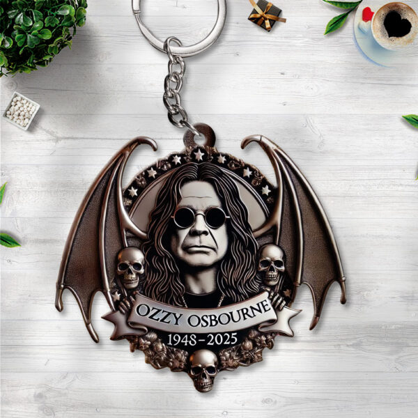 Ozzy Osbourne Custom Shape 2-sided Keychain - TMTHU 363