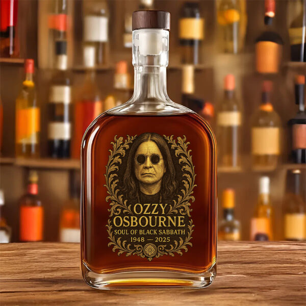Ozzy Osbourne 25oz Empty Whiskey Bottle - TMTHU 191