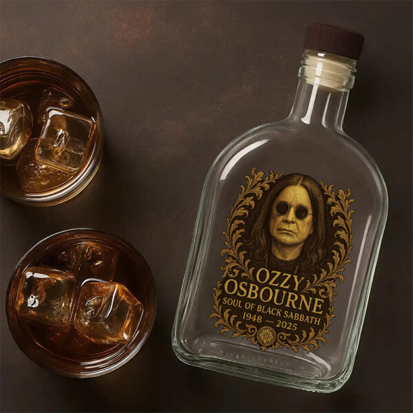 Ozzy Osbourne 25oz Empty Whiskey Bottle - TMTHU 191