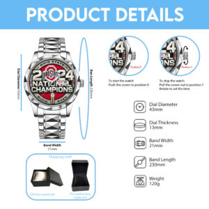 Ohio State Buckeyes Football Alloy Luxury Quartz Watch - TANTN 15020