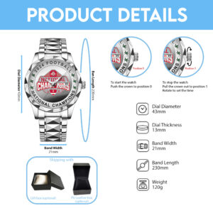 Ohio State Buckeyes Football Alloy Luxury Quartz Watch - TANTN 15021