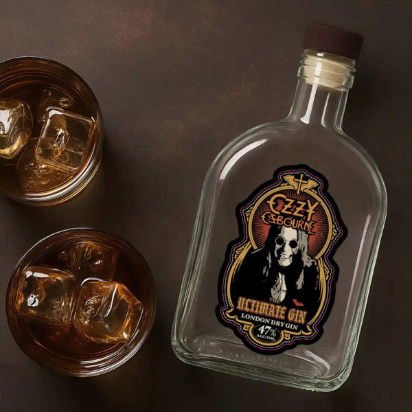 Ozzy Osbourne 25oz Empty Whiskey Bottle - MAITM 12408
