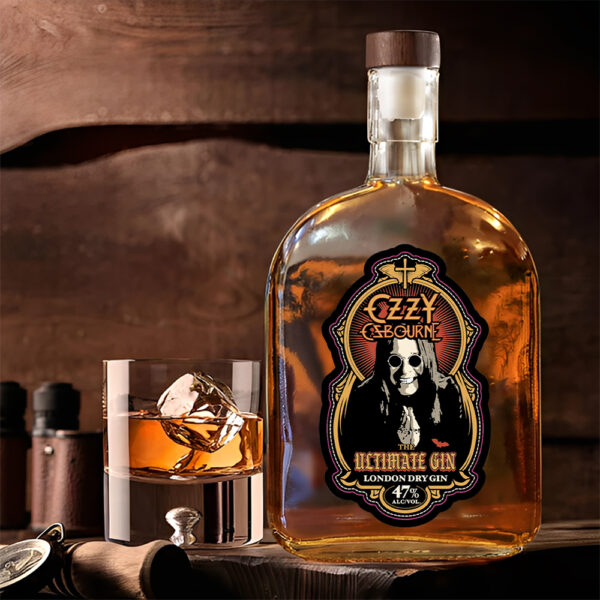 Ozzy Osbourne 25oz Empty Whiskey Bottle - MAITM 12408