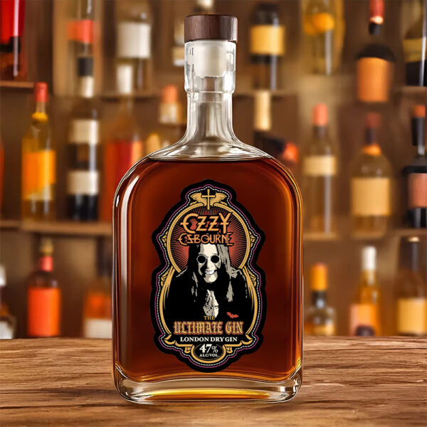 Ozzy Osbourne 25oz Empty Whiskey Bottle - MAITM 12408