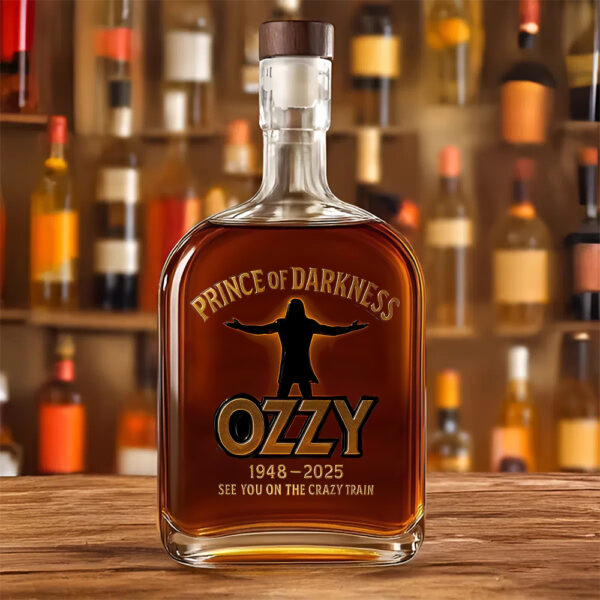 Ozzy Osbourne 25oz Empty Whiskey Bottle - TANTN14967