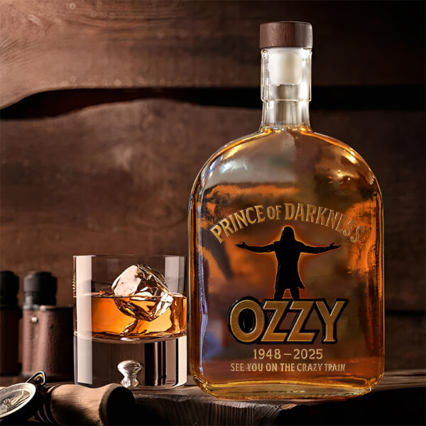 Ozzy Osbourne 25oz Empty Whiskey Bottle - TANTN14967