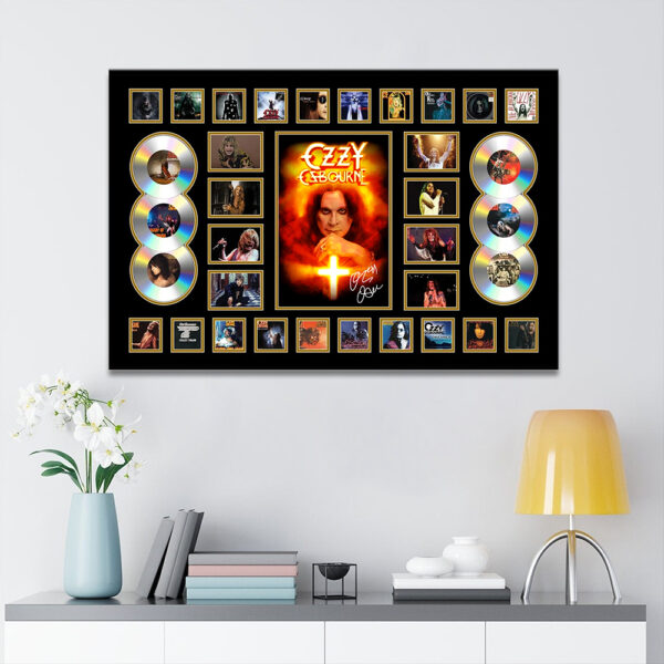 Ozzy Osbourne Rectangle Canvas With Inner Frame - MAITM 12399