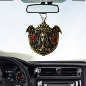 Ozzy Osbourne Custom shape 2-sided Acrylic Car Ornament - GNE NEW565