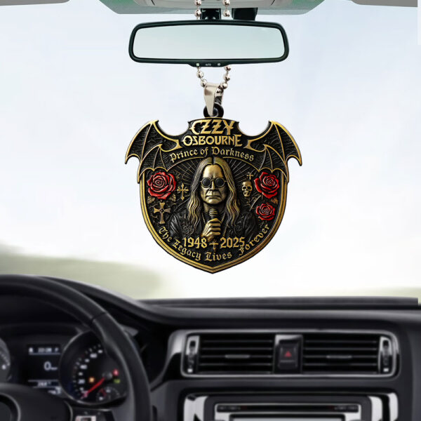 Ozzy Osbourne Custom shape 2-sided Acrylic Car Ornament - GNE NEW565