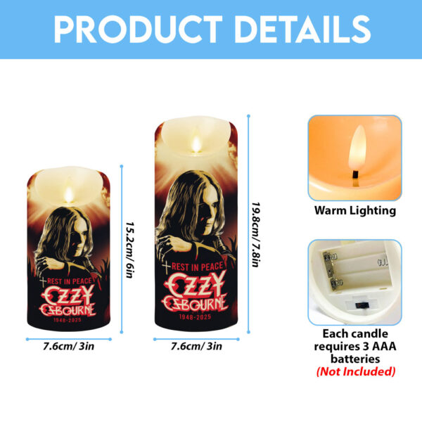 Ozzy Osbourne Led Candle - MAITM 12459