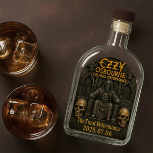 Ozzy Osbourne 25oz Empty Whiskey Bottle - TANTN 14964