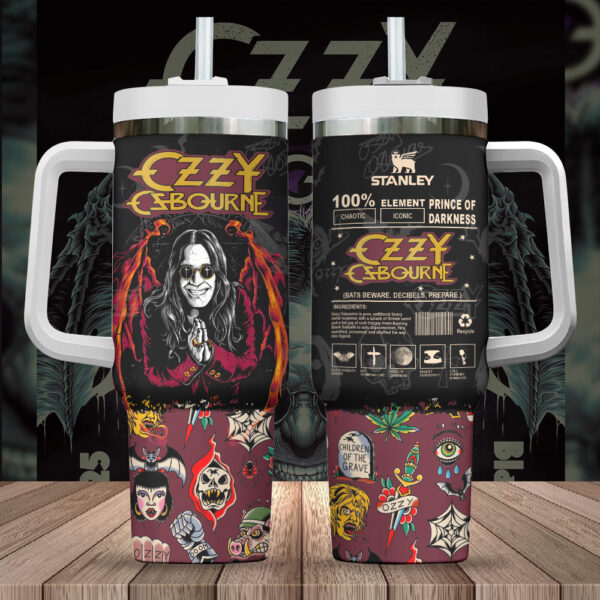 Ozzy Osbourne 40oz Stanley Tumbler - TANTN 15057