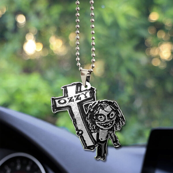 Ozzy Osbourne Custom shape 2-sided Acrylic Car Ornament - GNE 4158