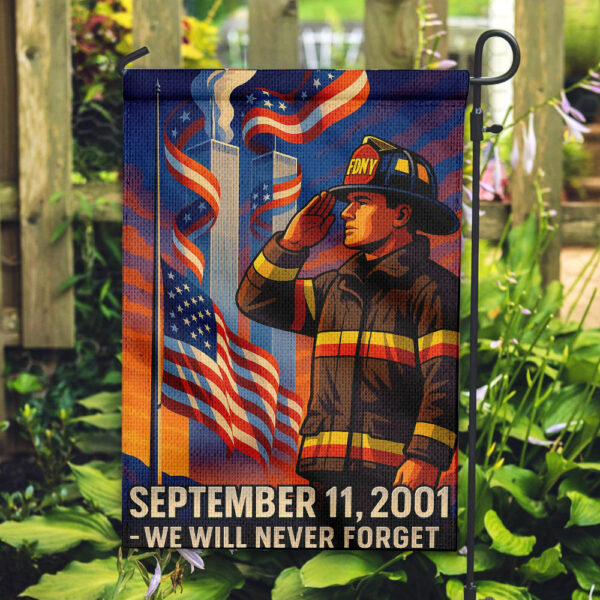 Patriot Day Garden Flag - TMTHU 212