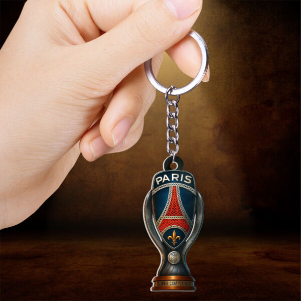 Paris Saint-Germain Custom Shape 2-sided Keychain - TMTHU 376